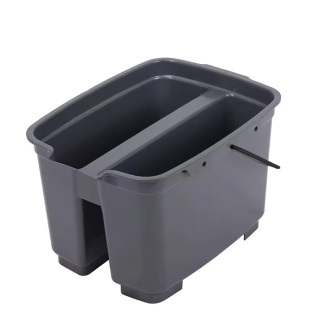 Grey 18 L Double Bucket with metal handle